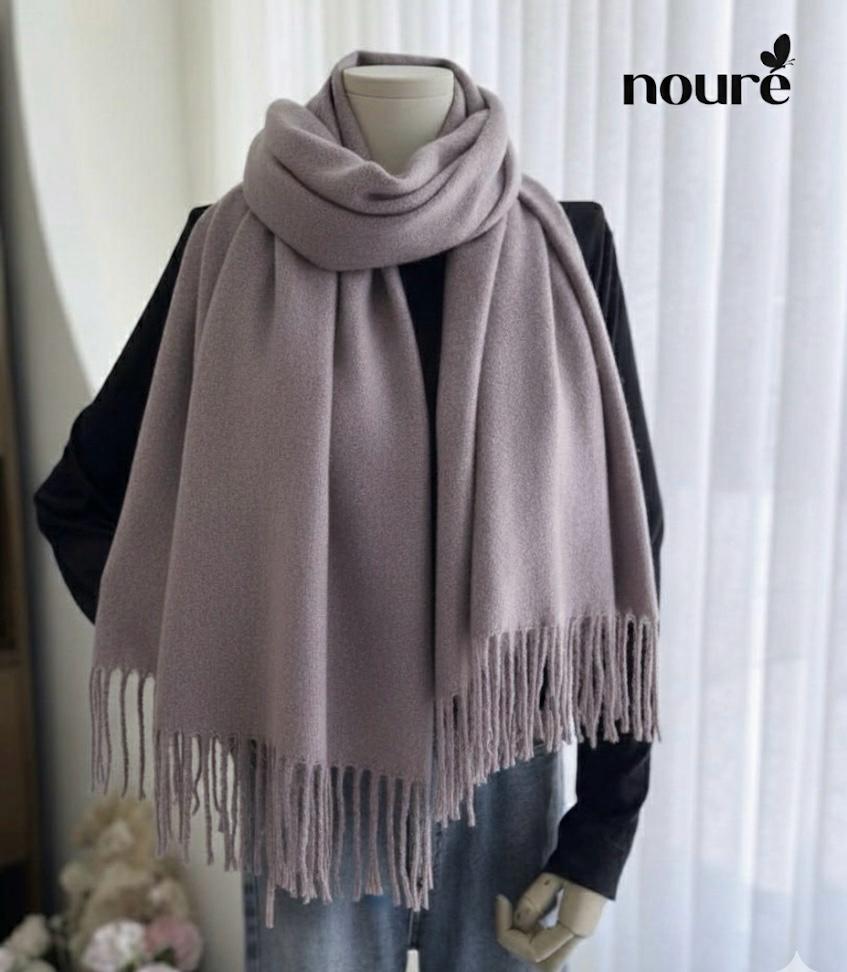 Soft light mauve scarf