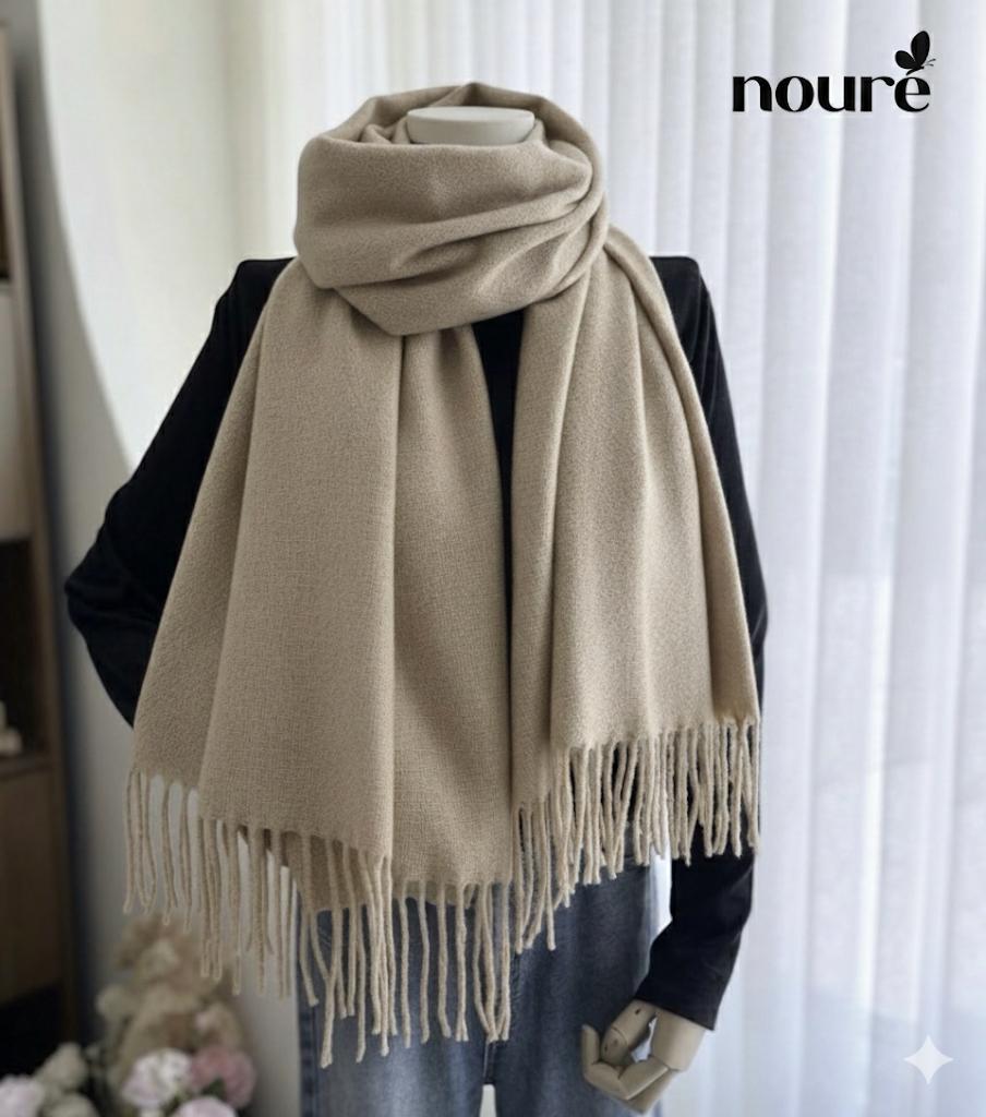 Beige Winter Scarf